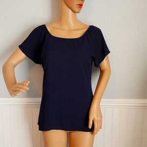 Classic Women's Navy Blue Blouse